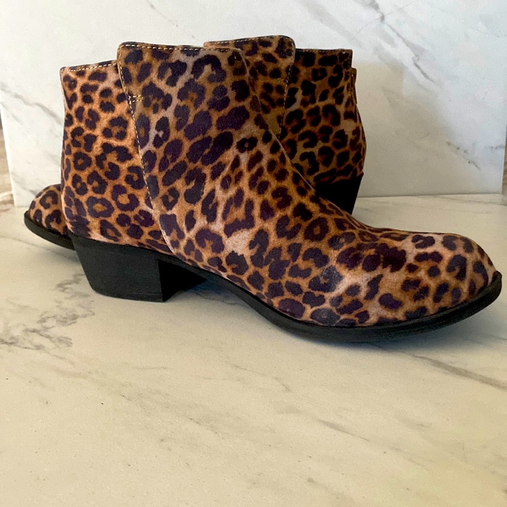 Lane Bryant Cheetah ankle boots